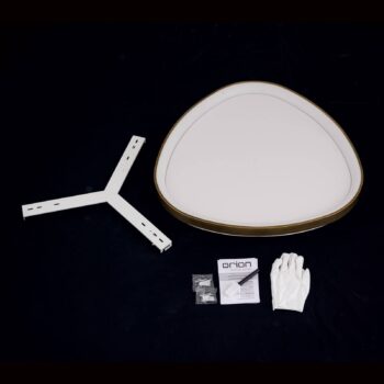 Stropné svietidlo Charlie LED, Ø 65 cm, opálovo biela, farba starožitnej