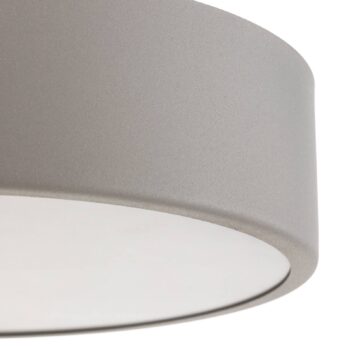 Stropné svietidlo Cleo 300, sivá, senzor, IP20, Ø 30 cm, kov