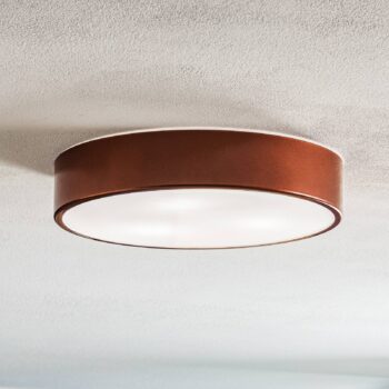 Stropné svietidlo Cleo 400, IP54, Ø 40 cm medená