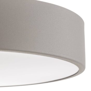 Stropné svietidlo Cleo 400, IP54, Ø 40 cm sivá