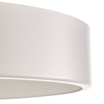 Stropné svietidlo Cleo 500, biele, senzor, IP20, Ø 50 cm, kov