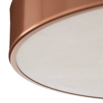 Stropné svietidlo Cleo 500, medená, senzor, IP20, Ø 50 cm, kov