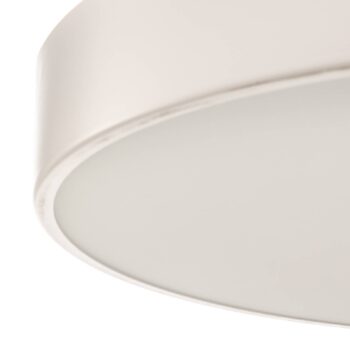 Stropné svietidlo Cleo 600, biele, senzor, IP20, Ø 60 cm, kov