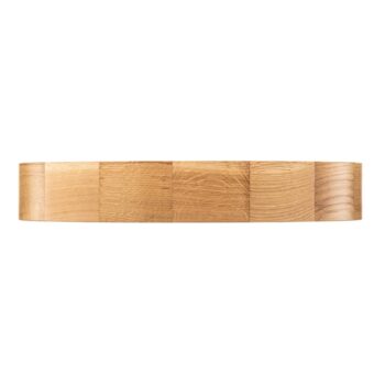 Stropné svietidlo Cleo DR475, IP54, Ø 47,5 cm, dubové drevo, E27