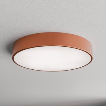 Stropné svietidlo Cleo, Ø 50 cm, IP54, medená farba, kov, E27