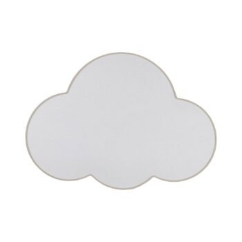 Stropné svietidlo Cloud, béžové, dĺžka 63 cm, textil, oblak, E27