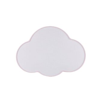 Stropné svietidlo Cloud, ružové, dĺžka 43 cm, textil, oblak, E27