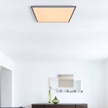 Stropné svietidlo Doro LED, dĺžka 59 cm, biela/grafit, hliník