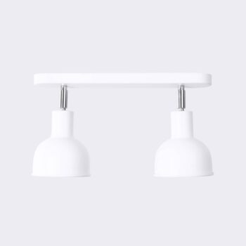 Stropné svietidlo Elba, 34 cm, 2-pl., biela, kov, E27