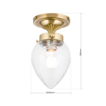 Stropné svietidlo Enna Ø 15 cm