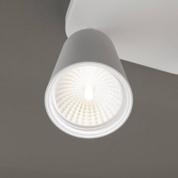 Stropné svietidlo Eye bodové svetlá 4-plameňové štvorcové, biele