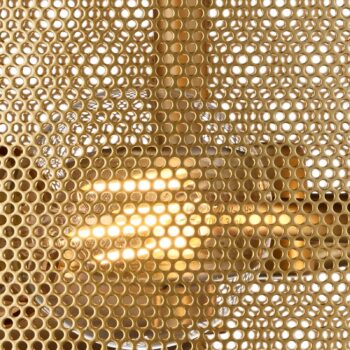 Stropné svietidlo Fishnet, zlatá, Ø 45 cm