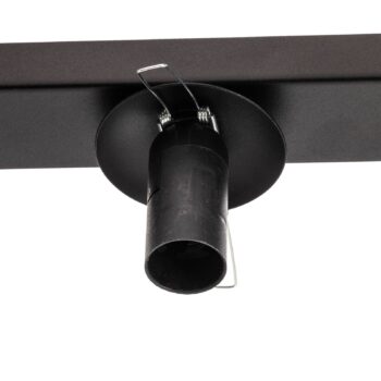 Stropné svietidlo Fit, čierne/opálové, 2-plameňové
