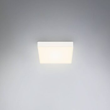 Stropné svietidlo Flame LED, 15,7 x 15,7 cm, biele