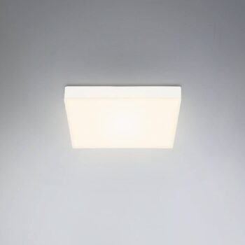Stropné svietidlo Flame LED, 21,2 x 21,2 cm, biele