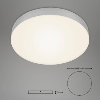 Stropné svietidlo Flame LED, Ø 28,7 cm, strieborná