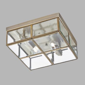 Stropné svietidlo Flush Klasik 25x25cm antická