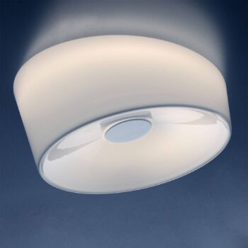 Stropné svietidlo Foscarini Lumiere G9, Ø 34 cm, biele