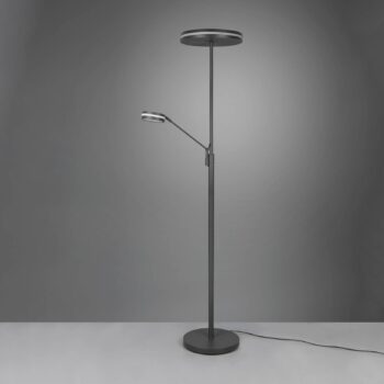 Stropné svietidlo Franklin LED, lampa na čítanie, antracit