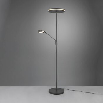 Stropné svietidlo Franklin LED, lampa na čítanie, antracit