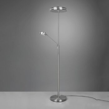 Stropné svietidlo Franklin LED, lampa na čítanie, matný nikel