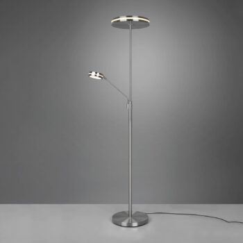 Stropné svietidlo Franklin LED, lampa na čítanie, matný nikel