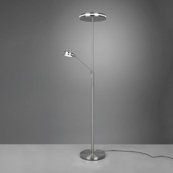 Stropné svietidlo Franklin LED, lampa na čítanie, matný nikel