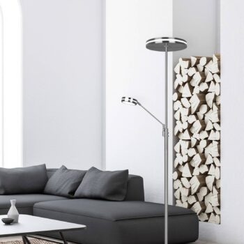 Stropné svietidlo Franklin LED, lampa na čítanie, matný nikel