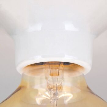 Stropné svietidlo Frost z keramiky, biela