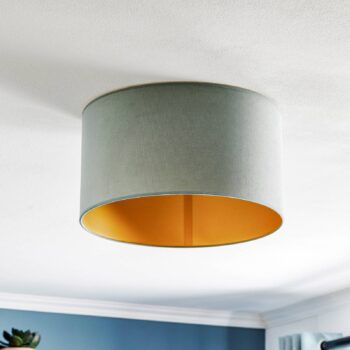 Stropné svietidlo Golden Roller Ø 40 cm mätovo zelená/zlatá