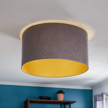 Stropné svietidlo Golden Roller Ø 60 cm sivá/zlatá