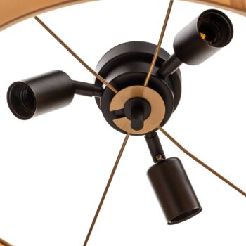 Stropné svietidlo Golden Roller Ø 60 cm sivá/zlatá