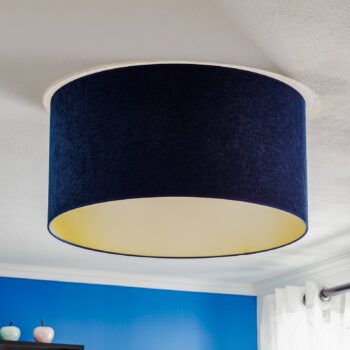 Stropné svietidlo Golden Roller Ø 60 cm tmavomodrá/zlatá