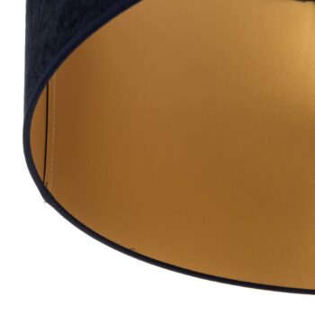 Stropné svietidlo Golden Roller Ø 60 cm tmavomodrá/zlatá