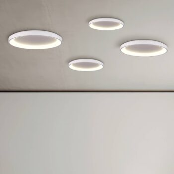 Stropné svietidlo Grace LED, biele, Ø 58 cm, Casambi, 50 W