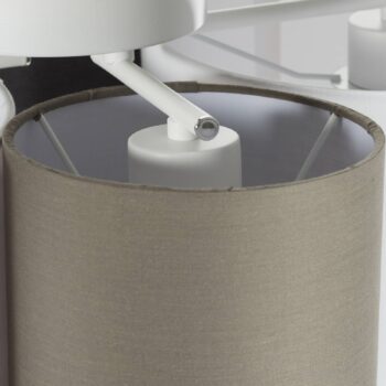 Stropné svietidlo Hotel so 4 textilnými tienidlami