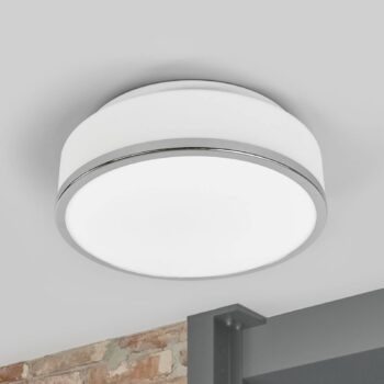 Stropné svietidlo IP44, Ø 28 cm, chróm