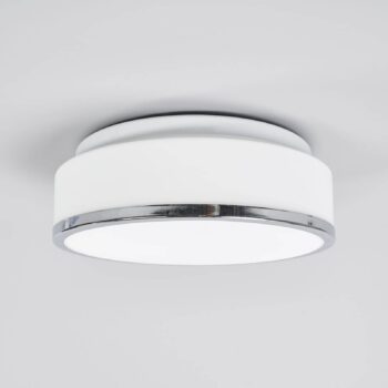 Stropné svietidlo IP44, Ø 28 cm, chróm