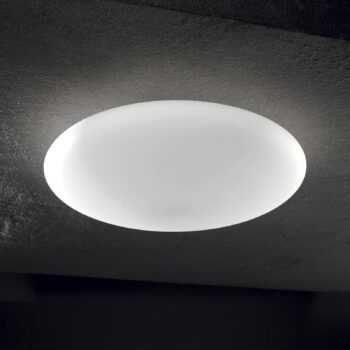 Stropné svietidlo Ideal Lux Smarties, opálové sklo, Ø 60 cm