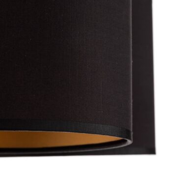 Stropné svietidlo Jovin s piatimi tienidlami na lampu čierne/zlaté