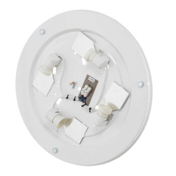 Stropné svietidlo Jute s béžovým tienidlom Ø 48 cm