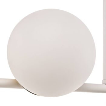 Stropné svietidlo Kiba, biela/zlatá, 4-plameňové