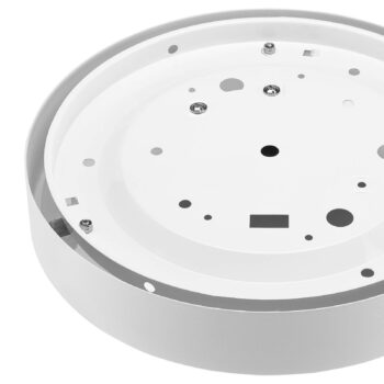 Stropné svietidlo Kimban z kovu, Ø 36 cm, biele