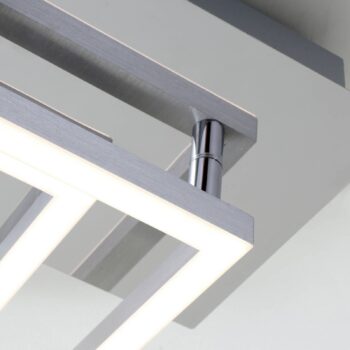 Stropné svietidlo LED Frame, 3 000 K, chróm