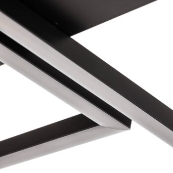 Stropné svietidlo LED Frame, CCT, 4 svetlá, čierne