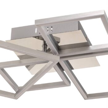 Stropné svietidlo LED Frame, CCT, 4 svetlá, hliník