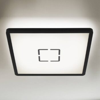 Stropné svietidlo LED Free, 29 x 29 cm, čierne