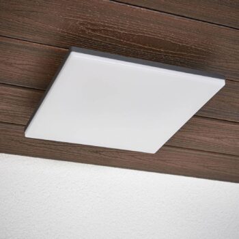 Stropné svietidlo LED Henni, IP65, senzor, 30x30 cm, antracit