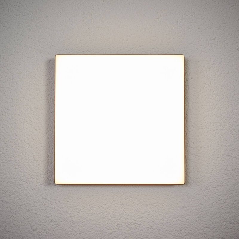 Stropné svietidlo LED Henni, IP65, senzor, 30x30 cm, antracit Stropné svietidlo LED Henni, IP65, senzor, 30x30 cm, antracit