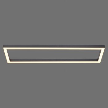 Stropné svietidlo LED PURE Lines, 110 x 30 cm, antracit, diaľkové ovládanie